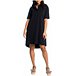 Women's Athena Mid Sleeve Relaxed Fit Dress with Shirt Collar