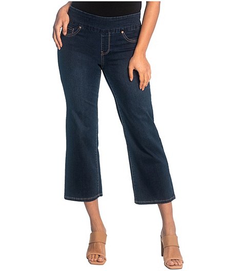 Women's Liette Wide Leg Pull On Crop Jeans  - ONLINE ONLY