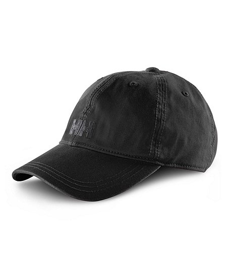 Unisex Fitted Ball Cap with Logo - Black