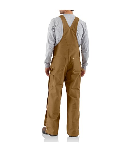 Men's R37 Zip-To-Thigh Chap Unlined Front Bib Overall - Brown