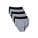 Men's 6 Pack Briefs Underwear - Black Grey