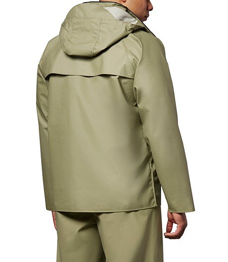 Men's PVC Hooded Rain Jacket