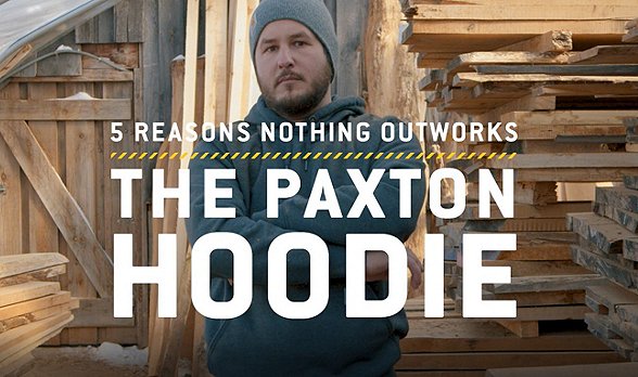 Men's Paxton Rain Defender Water Repellent  Zip Front Hoodie Sweatshirt - Carbon Heather