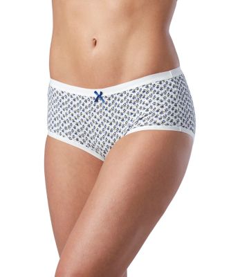 Women's Denver Hayes 2-Pack Cotton Stretch Hip-Hugger Cobalt/Ivory Ditsy Strip Small Women's Denver Hayes 2-Pack Cotton Stretch Hip-Hugger Cobalt/Ivory Ditsy Strip Small