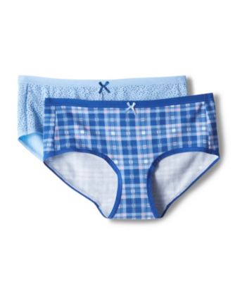 Women's Denver Hayes 2-Pack PFP Cotton Stretch Hip-Hugger Blue Plaid Dots Large Women's Denver Hayes 2-Pack PFP Cotton Stretch Hip-Hugger Blue Plaid Dots Large