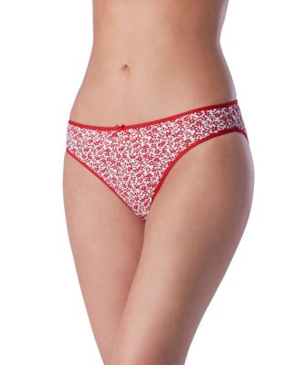 Women's Denver Hayes 5-Pack Cotton Stretch Bikini Black/Red Floral Medium Women's Denver Hayes 5-Pack Cotton Stretch Bikini Black/Red Floral Medium
