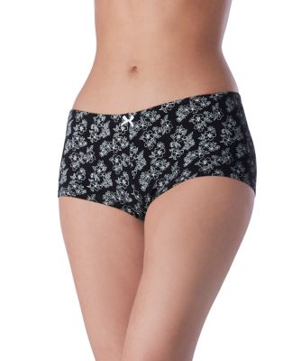 Women's Denver Hayes 3-Pack Cotton Stretch Boyshort Black/Grey Floral Extra Large Women's Denver Hayes 3-Pack Cotton Stretch Boyshort Black/Grey Floral Extra Large
