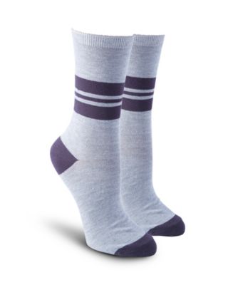 womens purple crew socks