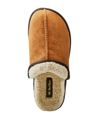 Faux Suede Mule With Sherpa Lining 