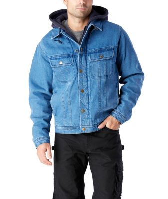 sherpa lined blue jean jacket