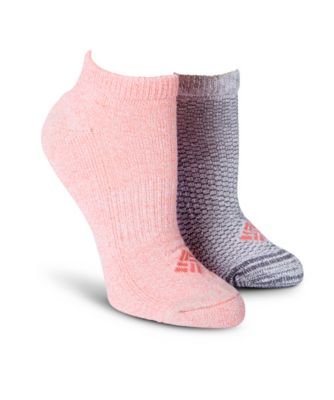 Women's Columbia Women's 2-Pack Explorer Lightweight No Show Sock Pink 6-10 Women's Columbia Women's 2-Pack Explorer Lightweight No Show Sock Pink 6-10