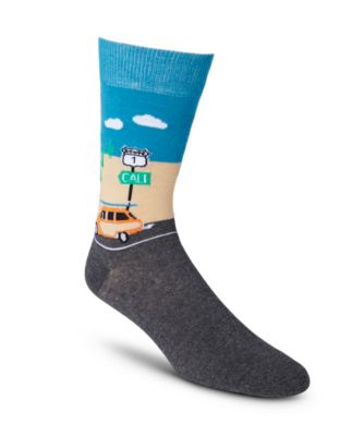 Men's Denver Hayes Men's Novelty Pattern Casual Sock Turquoise Cars 7-11.5 Men's Denver Hayes Men's Novelty Pattern Casual Sock Turquoise Cars 7-11.5