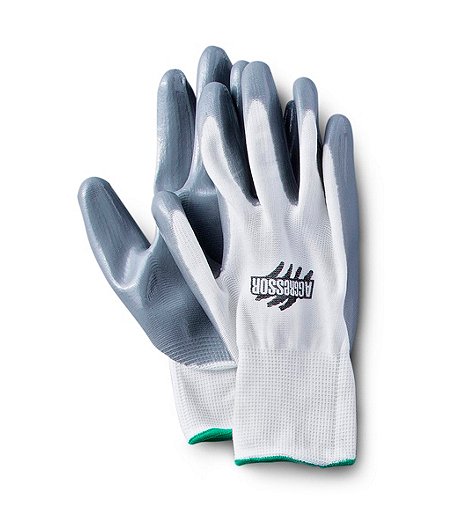 6-Pack Nitrile Coated Work Gloves