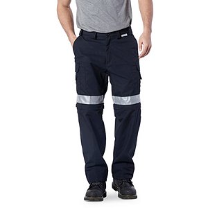 Mcintyre Mens Polyester Cotton Cargo Combat Builders Warehouse Workwear Trouser Navy 36 Long 