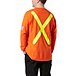 Men's Safety Long-Sleeve Cotton T-Shirt With Arm Striping