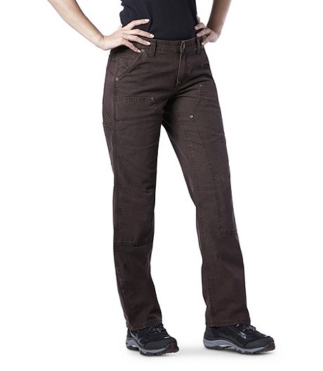 Women's Crawford Rugged Flex Original Fit Double Front Pants - Dark Brown