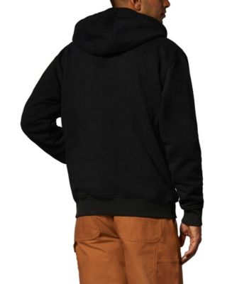 thermal hooded zipper sweatshirt