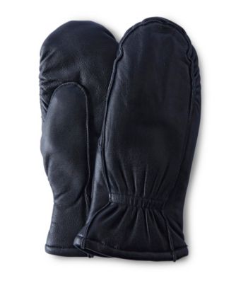 womens leather mittens fur lined