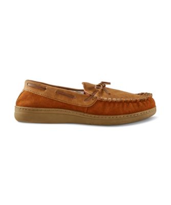 tan moccasin slippers