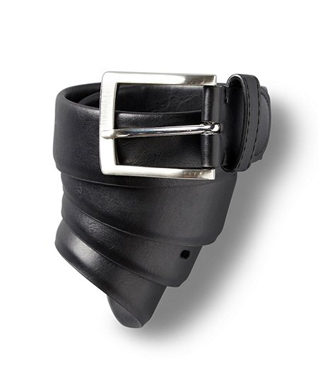 Men's Stretch Leather Belt - Black