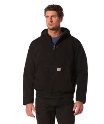 carhartt black hooded jacket