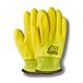 Unisex Ninja Ice High Visibility Three Quarter Dip HPT Coated Palm Work Gloves - Yellow