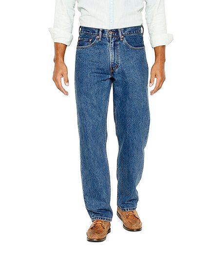 Men's 550 Relaxed Fit Medium Stonewash Jeans - Denim