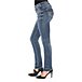 Women's Elyse Mid Rise Straight Jeans - Dark Indigo