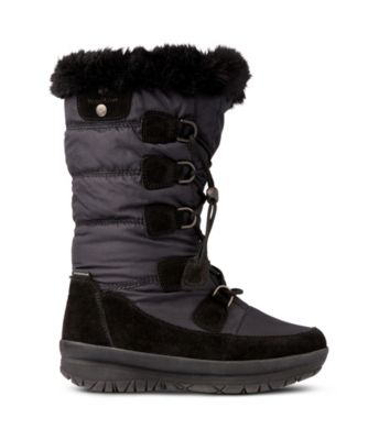 black snow boots for womens waterproof
