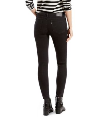 levi's 711 skinny ankle black