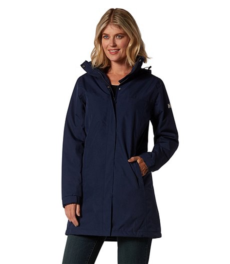 Helly-Hansen Womens Aden Waterproof Breathable Hooded Long Rain Jacket 