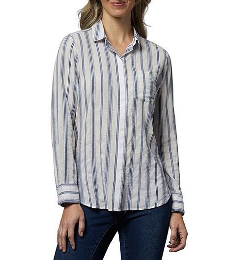 Women's Long Sleeve Button-Front Shirt | Mark's