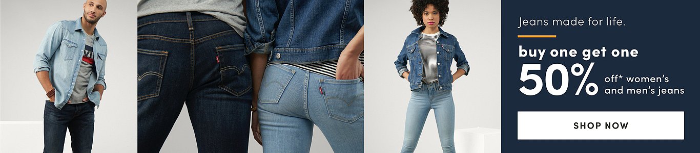 Jeans : Buy One Get One 50% Off*. Shop Now