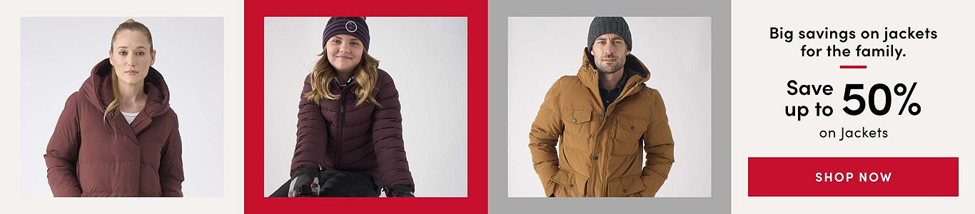 Big savings on jackets for the family Save up to 60% on Jackets. Shop Now